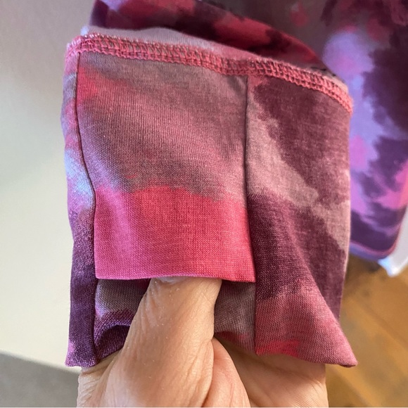 Seed to Style Women Purple & Pink Long Sleeve 100% Organic Cotton Blouse Size L - Picture 5 of 10